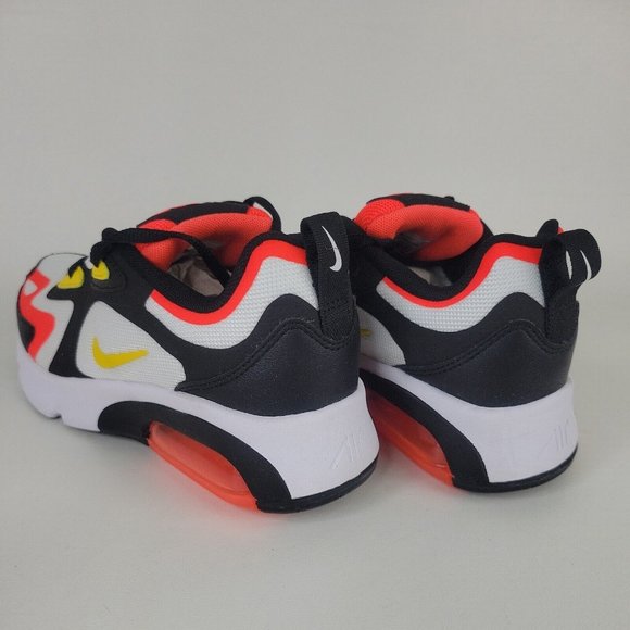 Nike Air Max 200 Running Atlhetic Shoes Black White - Picture 9 of 12